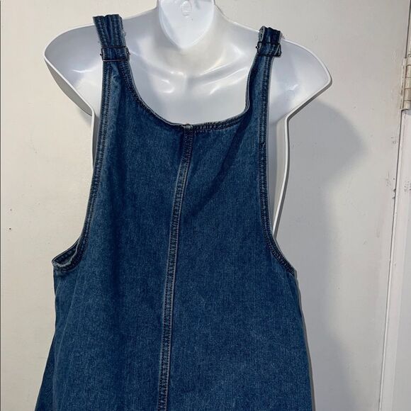 LILY PARKER Dark Denim Jumper Overall Dress-S - Picture 6 of 10